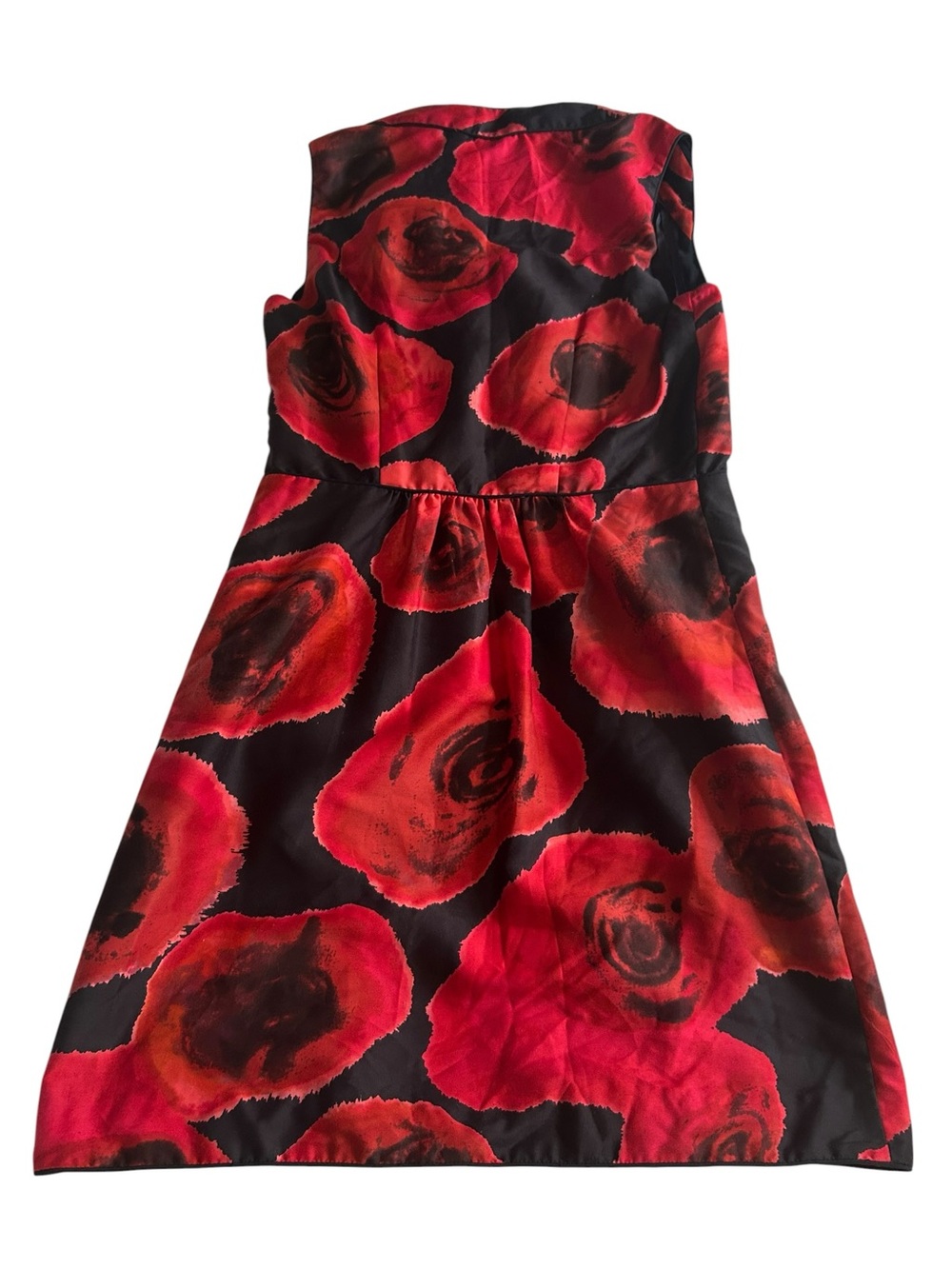 Rachel Rachel Roy floral roses size 6 women’s dress black red piping - Picture 3 of 5